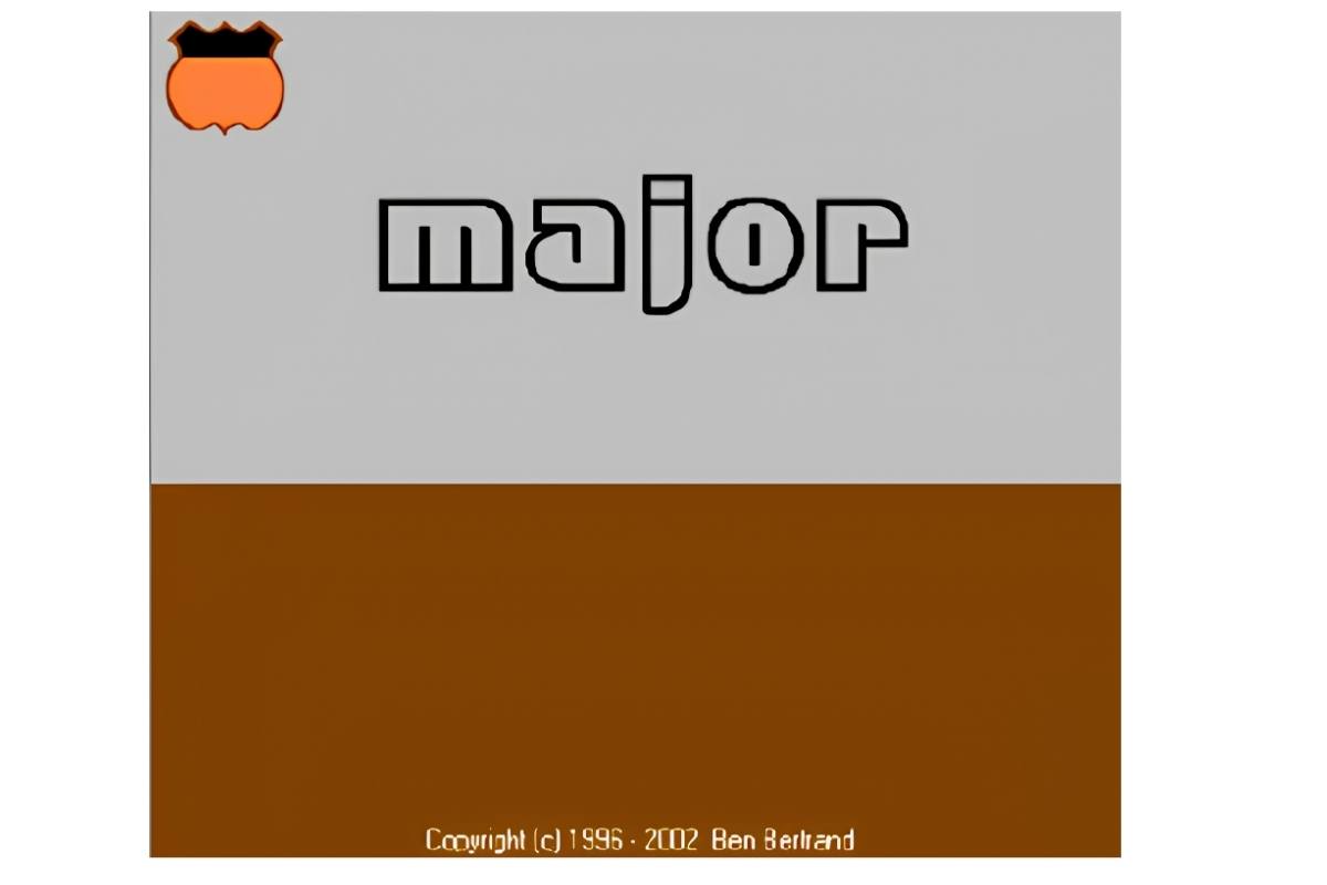 Major 2000, interface principale au démarrage du logiciel
